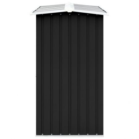 Garden Log Storage Shed Galvanised Steel 330x92x153 cm Anthracite