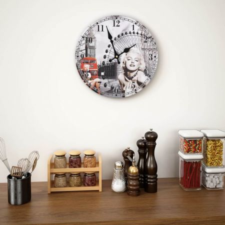 Vintage Wall Clock Marilyn Monroe 30 cm