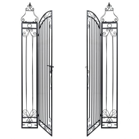 Ornamental Garden Gate Wrought Iron 122x20.5x160 cm