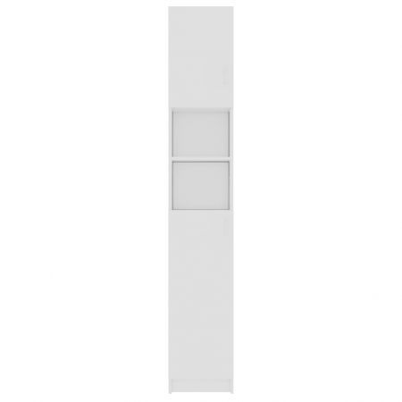 Bathroom Cabinet White 32x25.5x190 cm Chipboard