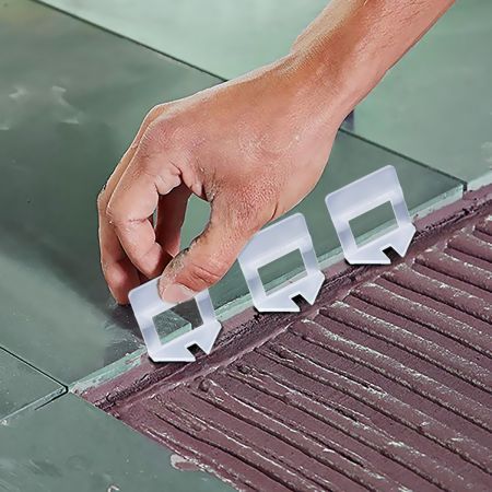2000x 1.5MM Tile Leveling System Clips Levelling Spacer Tiling Tool Floor Wall