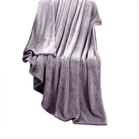 DreamZ 320GSM 220x240cm Ultra Soft Mink Blanket Warm Throw in Silver Colour