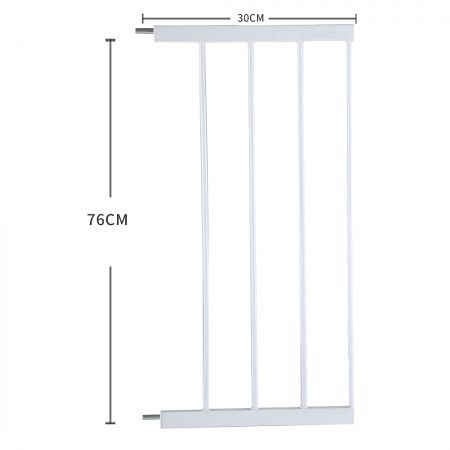 Baby Kids Pet Safety Security Gate Stair Barrier Doors Extension Panels 30cm WH