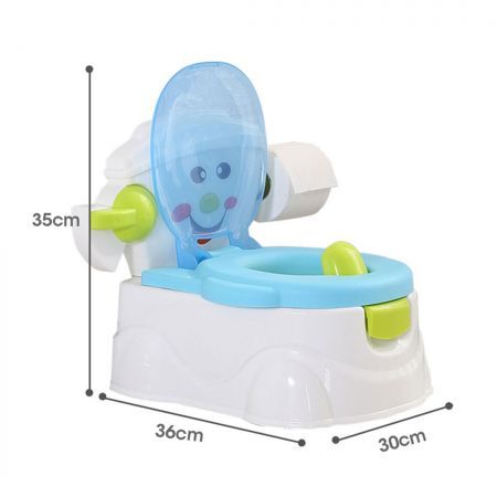 Kids Potty Trainer Seat Safety Blue