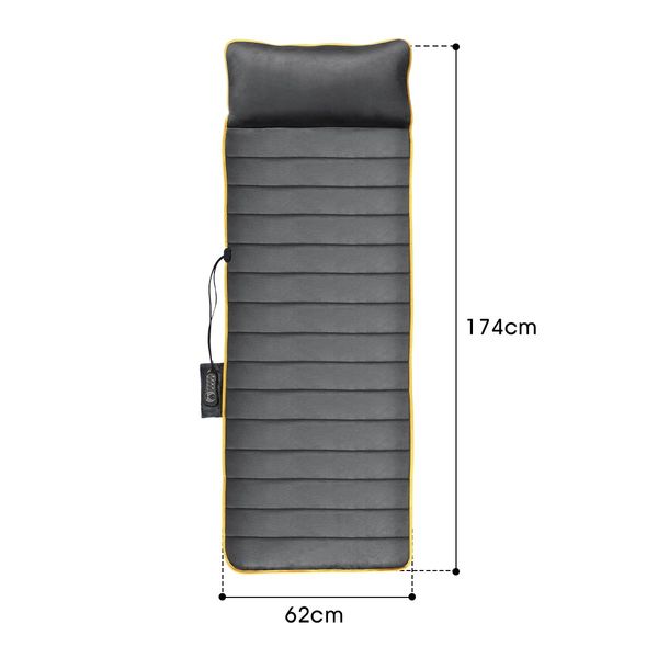 Heated Vibration Massage Mat 10 Vibrating Motor Massage Therapy Pad