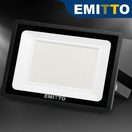 Emitto LED Flood Light 300W Outdoor Floodlights Lamp 220V-240V Cool White