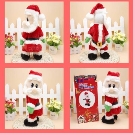 Santa Claus Electric Toy- Twisted Hip, Singing and Dancing Christmas Musical Doll (English Song)