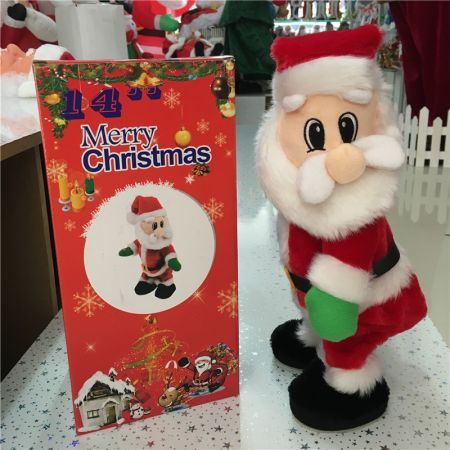 Santa Claus Electric Toy- Twisted Hip, Singing and Dancing Christmas Musical Doll (English Song)