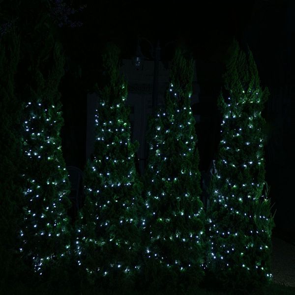 Stockholm Christmas String Lights 1000 LEDs Cool White Flashing Outdoor Garden Xmas 69.9M