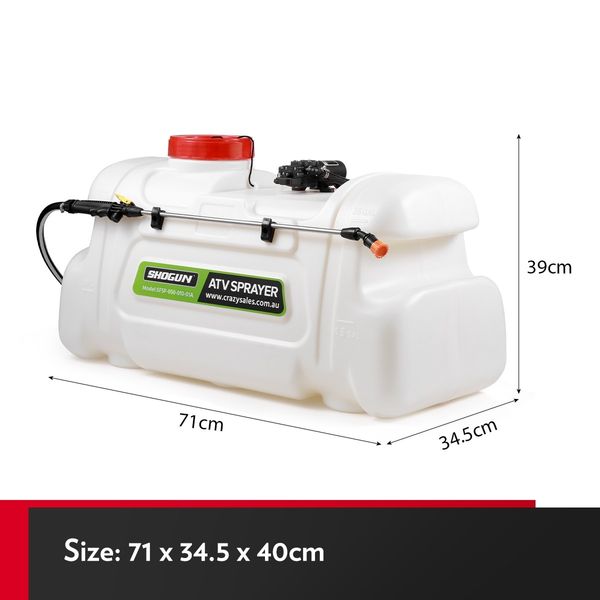 50L Weed Sprayer Lawn Garden Grass Spot Spraying Watering ATV Pressure pump