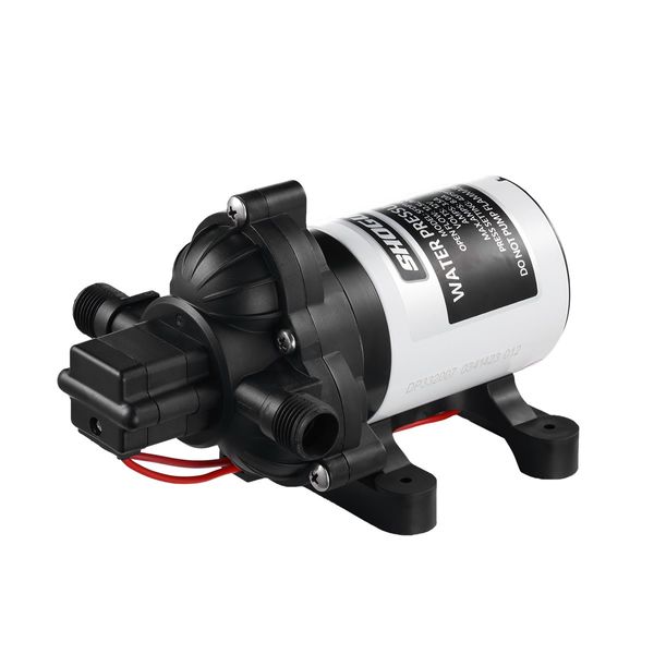 12V 3-Chamber Diaphragm Water Pressure Pump 12.5L/min Self-priming Caravan Trailer Boat