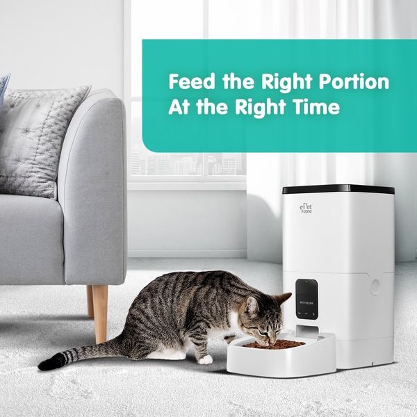 6L Automatic Pet Feeder Wi-Fi Enabled Smart Dog Cat Feeder with App Remote Control