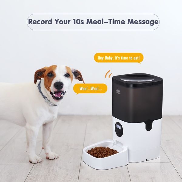 6L Automatic Pet Feeder Dog Cat Feeder Food Dispenser with LCD Screen