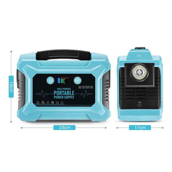 Portable Generator Power Station Solar Lithium Battery 84300mAh