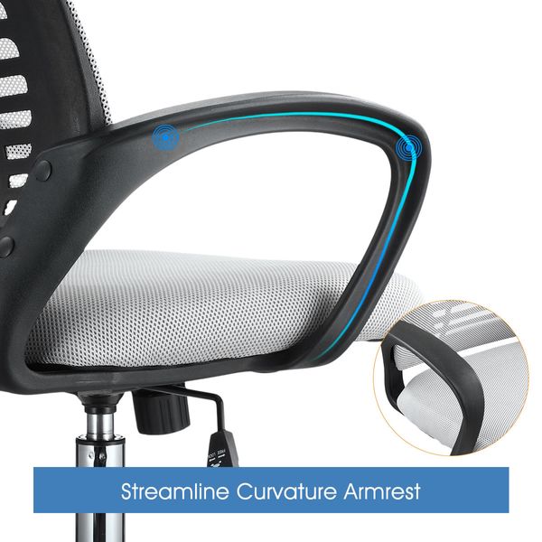 Executive Mesh Back Office Chair Computer Chair w/ Breathable Cushion and Armchairs