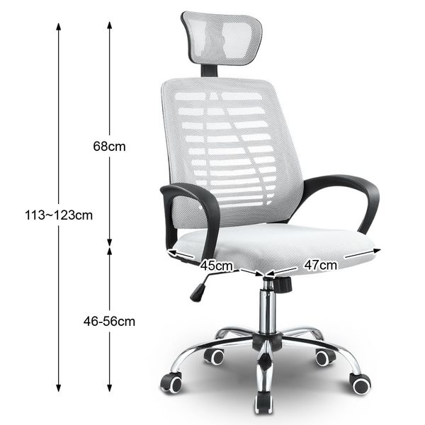 Executive Mesh Back Office Chair Computer Chair w/ Breathable Cushion and Armchairs