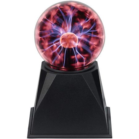 Ball Light 4 inch Interactive Touch Responsive Lamp Sound Activated Tesla Coil Lightning  (4 Inch)