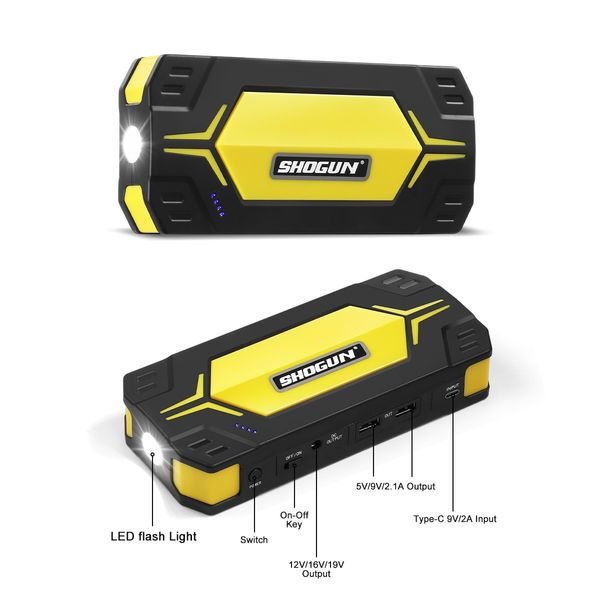 12V Car Jump Starter 2000A Peak Portable Lithium Battery Charger