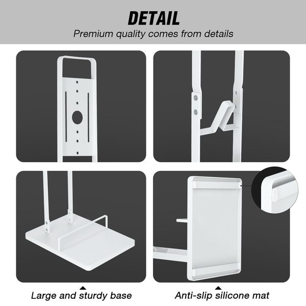 Freestanding Dyson Cordless Vacuum Cleaner Metal Stand Rack Hook V6 V7 V8 V10 V11 V12 V15 White