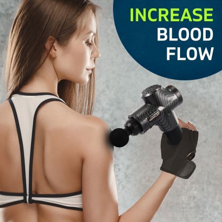 Massage Gun Electric Massager 8 Head Vibration Muscle Tissue Percussion Therapy