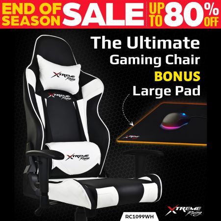 Xtreme Racing Gaming Office Chair PU Leather Computer Executive Recliner Seat C