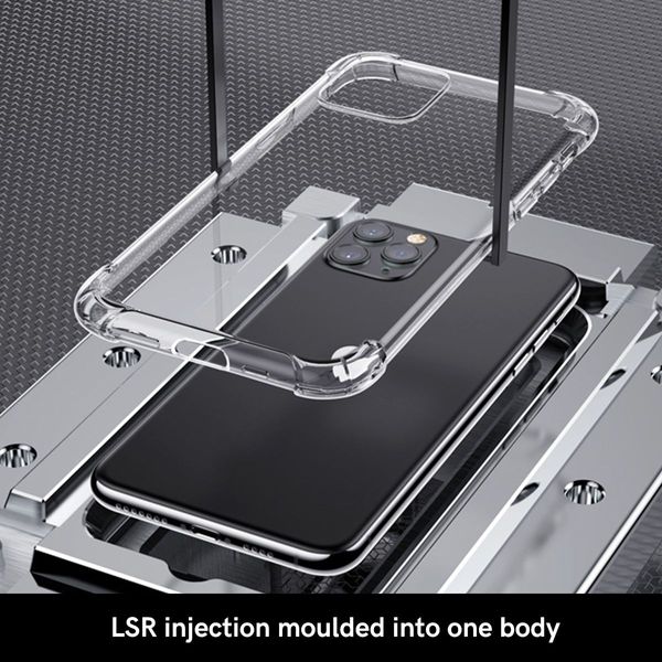 iPhone 11 Protection Clear Case Air Shock Absorption Anti-Scratch TPU Hybrid Cover