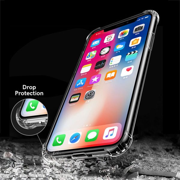 iPhone 11 Protection Clear Case Air Shock Absorption Anti-Scratch TPU Hybrid Cover