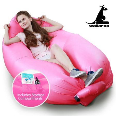 Wallaroo Inflatable Air Bed Lounge Sofa - Pink