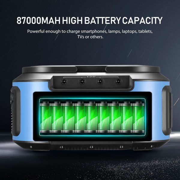 87000mAh  Portable Generator Power Station Solar Battery Charger