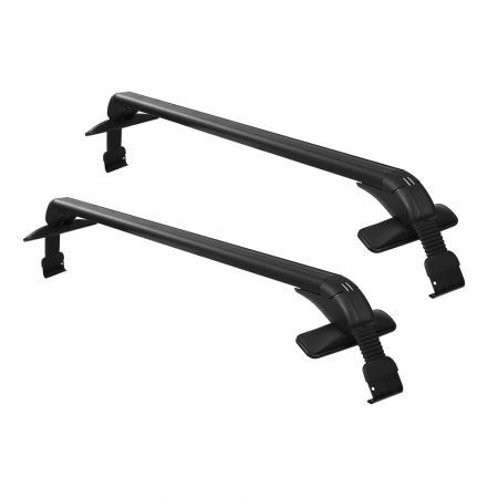 Universal Car Roof Rack Cross Bars 90cm Aluminium Adjustable Lockable 75kg Clamps