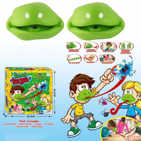 Interactive Desktop Athletics Catch Bugs Game Chameleon Sticking Lizard Tongue