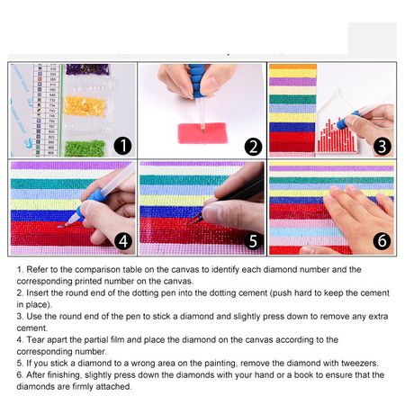 5D Diamond Painting Kits Full Drill Embroidery DIY Paintings Frameless 35*45cm #1