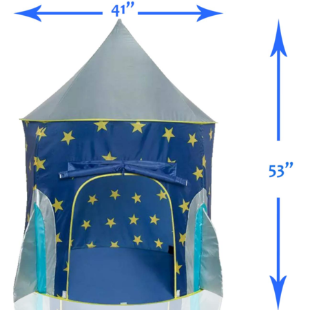 Rocket Tent  Children Castle Playhouse for Boys Girls Toddler, Indoor & Outdoor Use