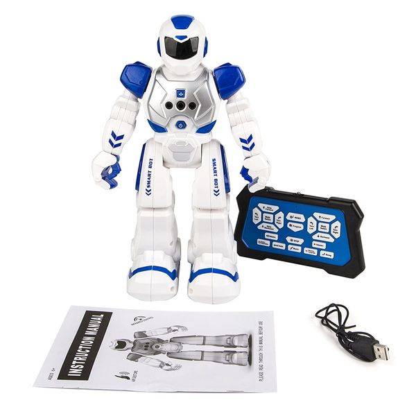 Rc Remote Control Robot Smart Action Toy for Kids Infra-Red Transmitter Allows Gesture