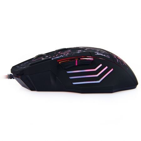 A874 7 Buttons USB Wired Gaming Mouse 1000 / 1600 / 2400 / 3200DPI with LED