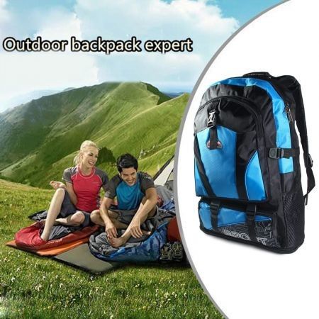 Double Shoulder Bag Camping Backpack Lightweight Back Bag