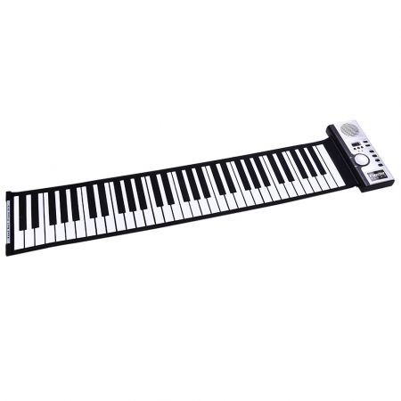 Flexible 61 Keys Soft Portable Electric Digital Roll-up Keyboard Piano