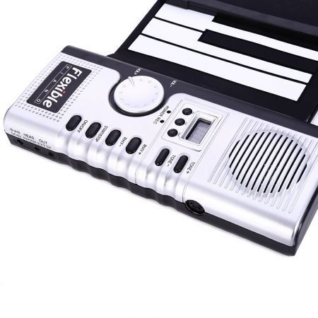 Flexible 61 Keys Soft Portable Electric Digital Roll-up Keyboard Piano