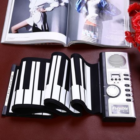 Flexible 61 Keys Soft Portable Electric Digital Roll-up Keyboard Piano