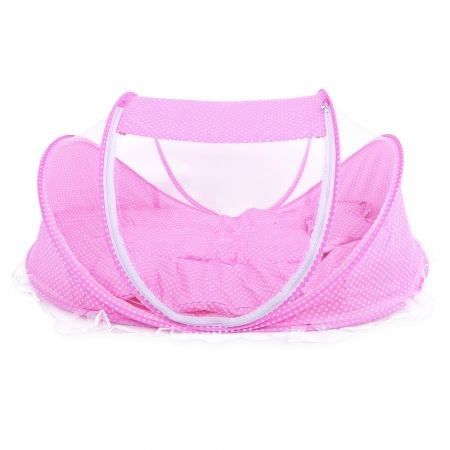 4pcs Sweet Portable Type Comfortable Babies Sealed Mosquito Net Mattress Pillow Mesh Bag