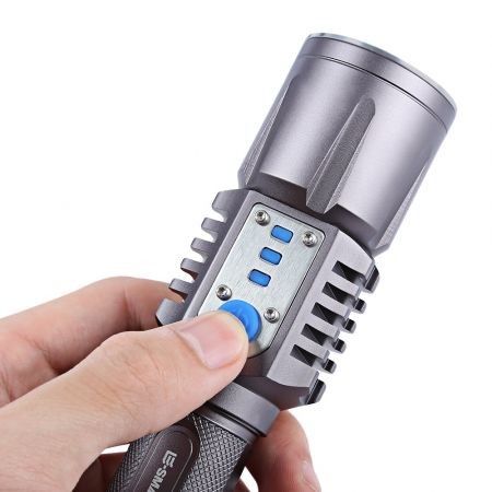 E Smarter 10W 1200LM CREE XML L2 LED Flashlight USB Charging 5 Modes Lamp