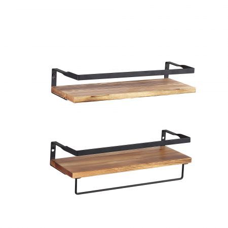 Levede Floating Shelf Brackets Towel Rail Rack Display Shelves Wall Mount Rack