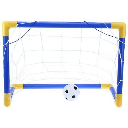 Mini Football Soccer Goal Post Net Set with Pump Indoor Outdoor Kids Sport Toy