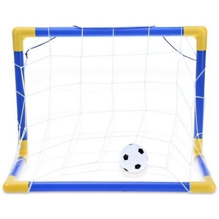 Mini Football Soccer Goal Post Net Set with Pump Indoor Outdoor Kids Sport Toy