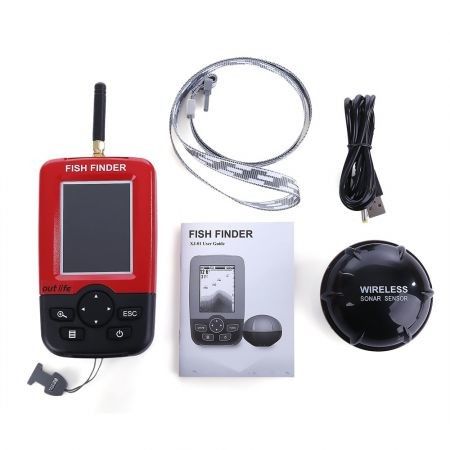 Outlife Smart Portable Fish Finder with Wireless Sonar Sensor