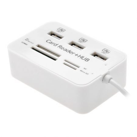 CY 3-port HUB USB 2.0 with Card Reader Adapter