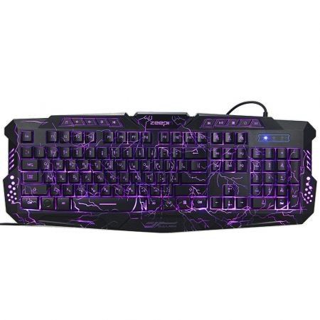 ZEEPIN M - 200 3 Colors Backlight Wired Gaming Keyboard