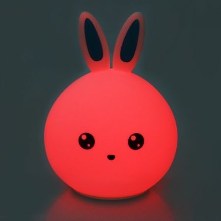 LED Lovely Rabbit Colorful Silicone Portable Night Light