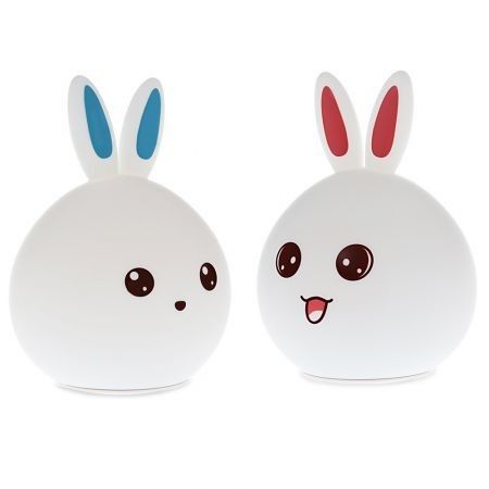 LED Lovely Rabbit Colorful Silicone Portable Night Light