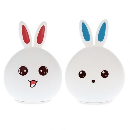 LED Lovely Rabbit Colorful Silicone Portable Night Light